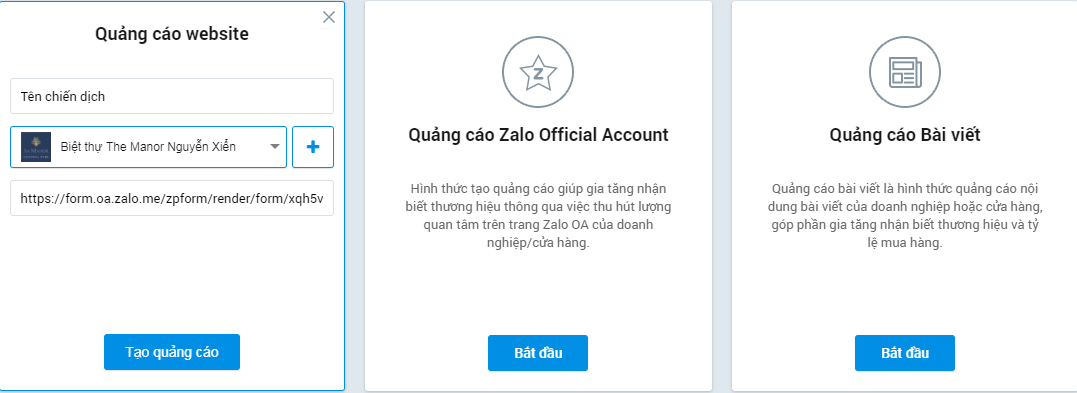 quảng cáo Zalo Ads