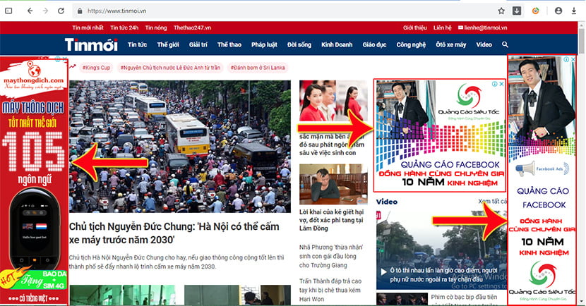 loại hình quảng cáo hiển thị của Google Ads