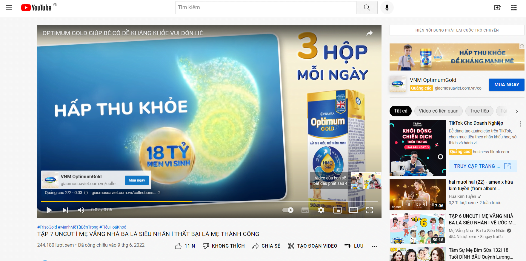 Loại hình quảng cáo định dạng Video của Google Ads